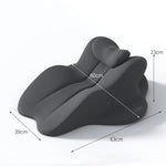 coussin ergonomique gris tissu 3d contour zones soutien lumbar cervical thoracique