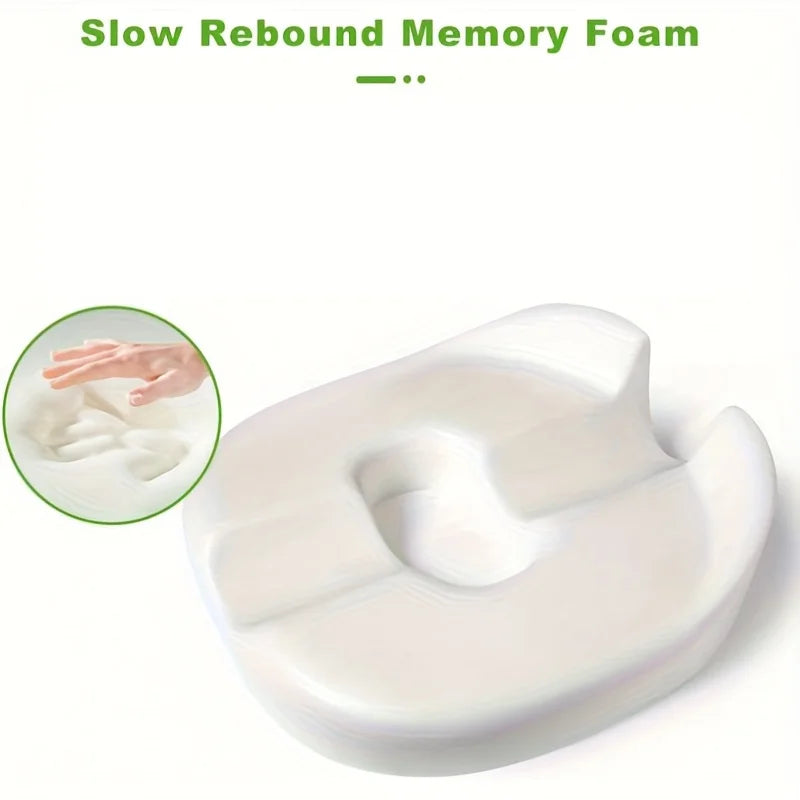 coussin soutien assise donut forme mémoire forme noir ergonomique poignée portable post partum sciatique