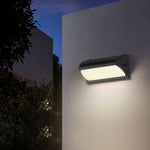 lampe murale moderne sensor motion led noir blanc 85265v ip65 étanche