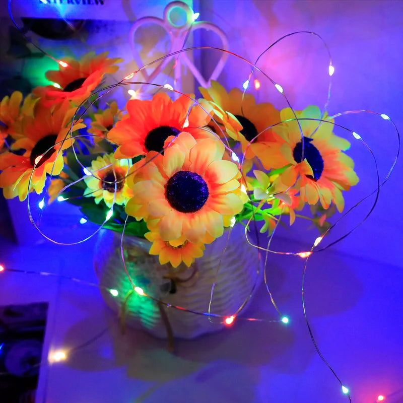 guirlande lumineuse led multicolore 20m 200leds 8modes télécommande étoiles moderne adhésif noël fêtes decoration