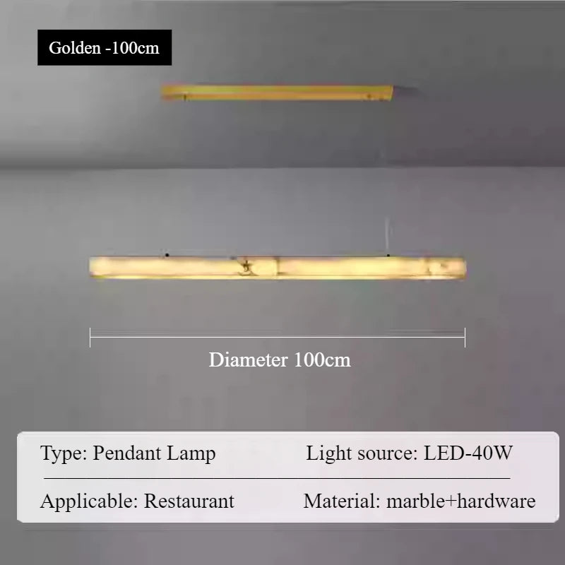 lampe suspendue marbre blanc moderne câble électrique 100cm opacité chambre salon