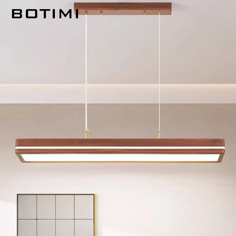 lampe suspendue moderne pendentif bois blanc texture naturelle chambre salon étude
