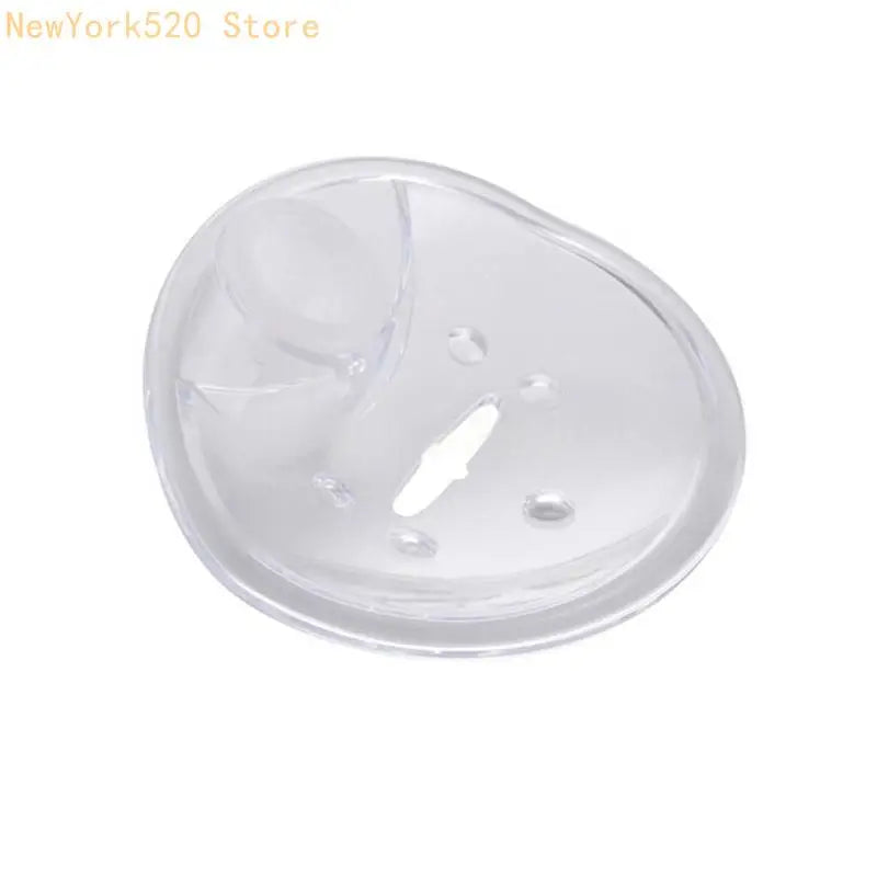 support savon transparent moderne adhésif salle bain organisation produit plat lisse