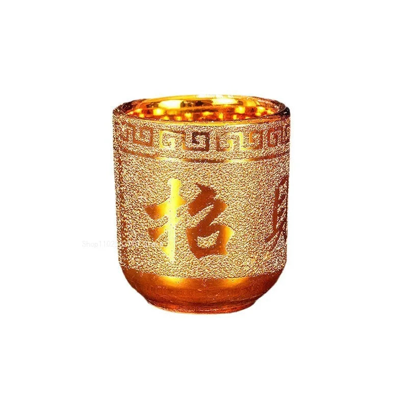 coupes décoratives or géométriques texture granulée classique élégant offrandes buddhistes ensemble ceremonial