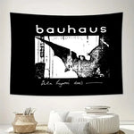 tapisserie murale bauhaus noir blanc texte artiste chambre salon decoration