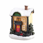 décorations noël miniatures maison guirlandes lumineuses bric rouge noir blanc vert