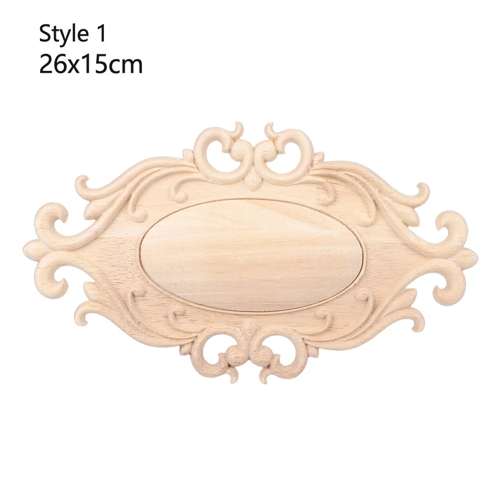 appliques decoratives bois floral sculptees baroques naturelles decoration murale farmhouse classic