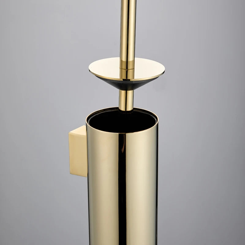 brosse wc support mural acier inoxydable noir or argent lisse moderne fixation murale durable