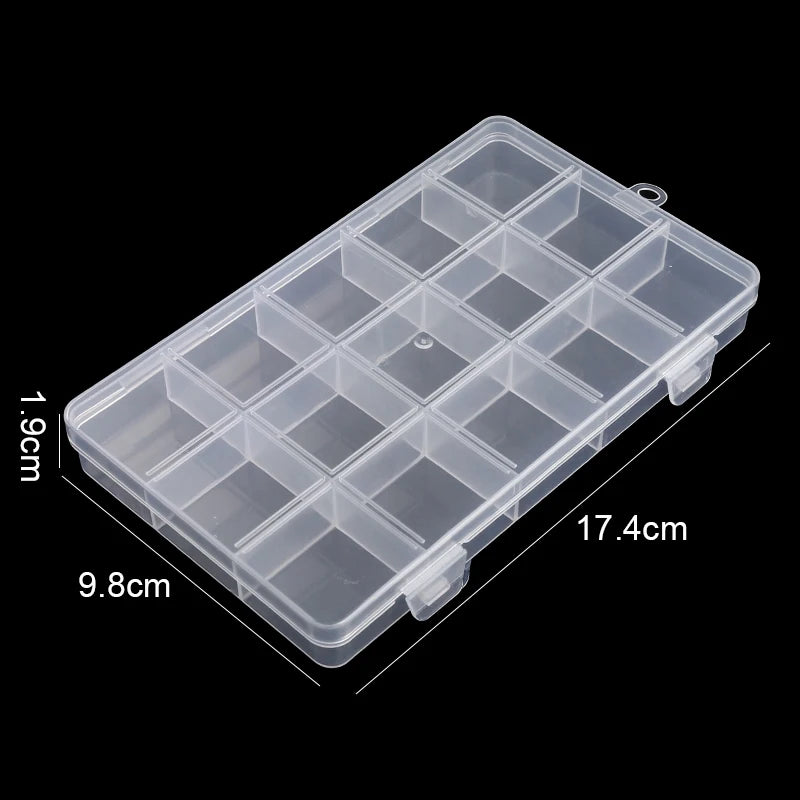 boîte rangement transparente bijoux compartiments modernes pratique poignée suspension organisation breloques portable domestique