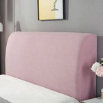 housse tête lit élastique protège tête lit moderne textile tissé couleur unie
