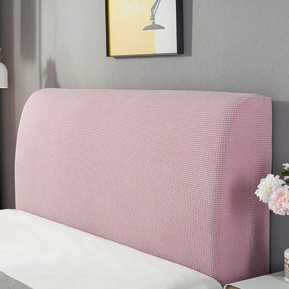 housse tête lit élastique protège tête lit moderne textile tissé couleur unie