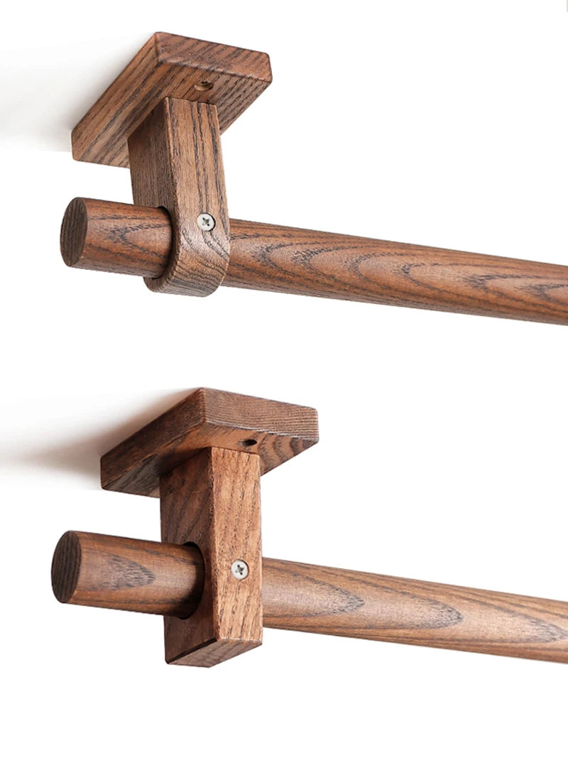 Détail anneau coulissant en bois