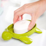 boîte savon tortue verte texturée écaille pieds sculptés décoration ludique maison