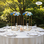 support fleurs doré moderne 60cm rectangulaire simple intérieur événement décoration table