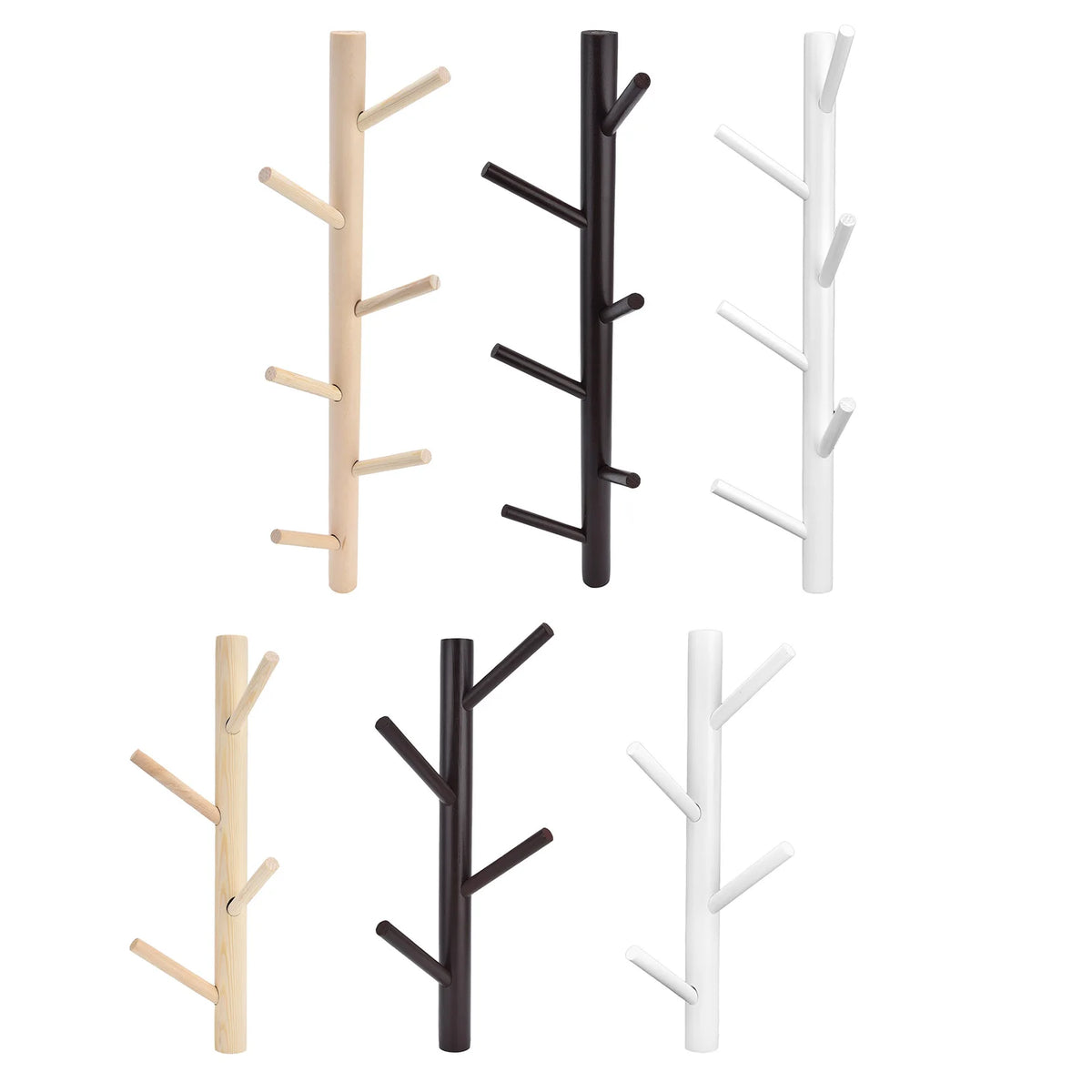 Porte-manteau mural beige design naturel