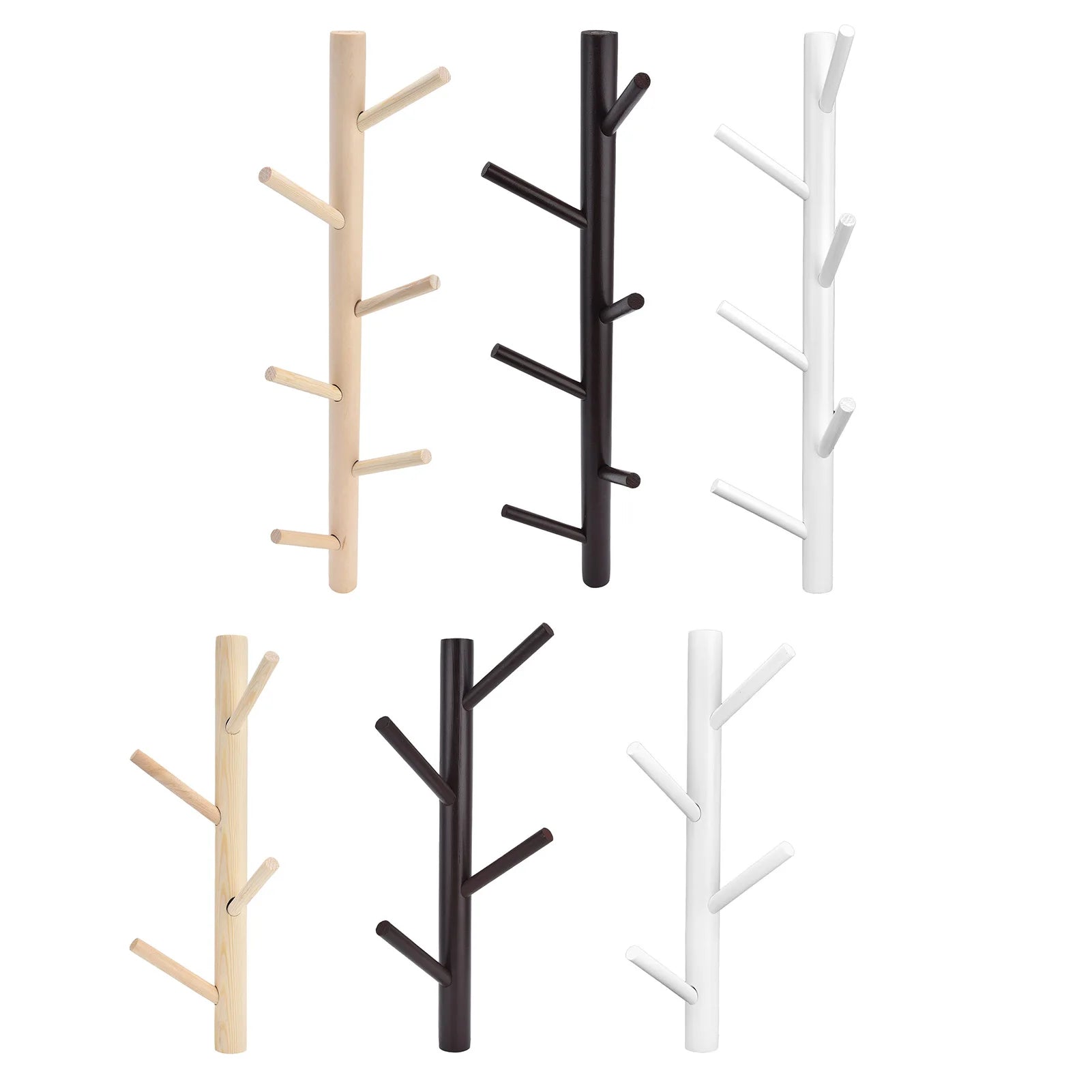 Porte-manteau mural beige design naturel