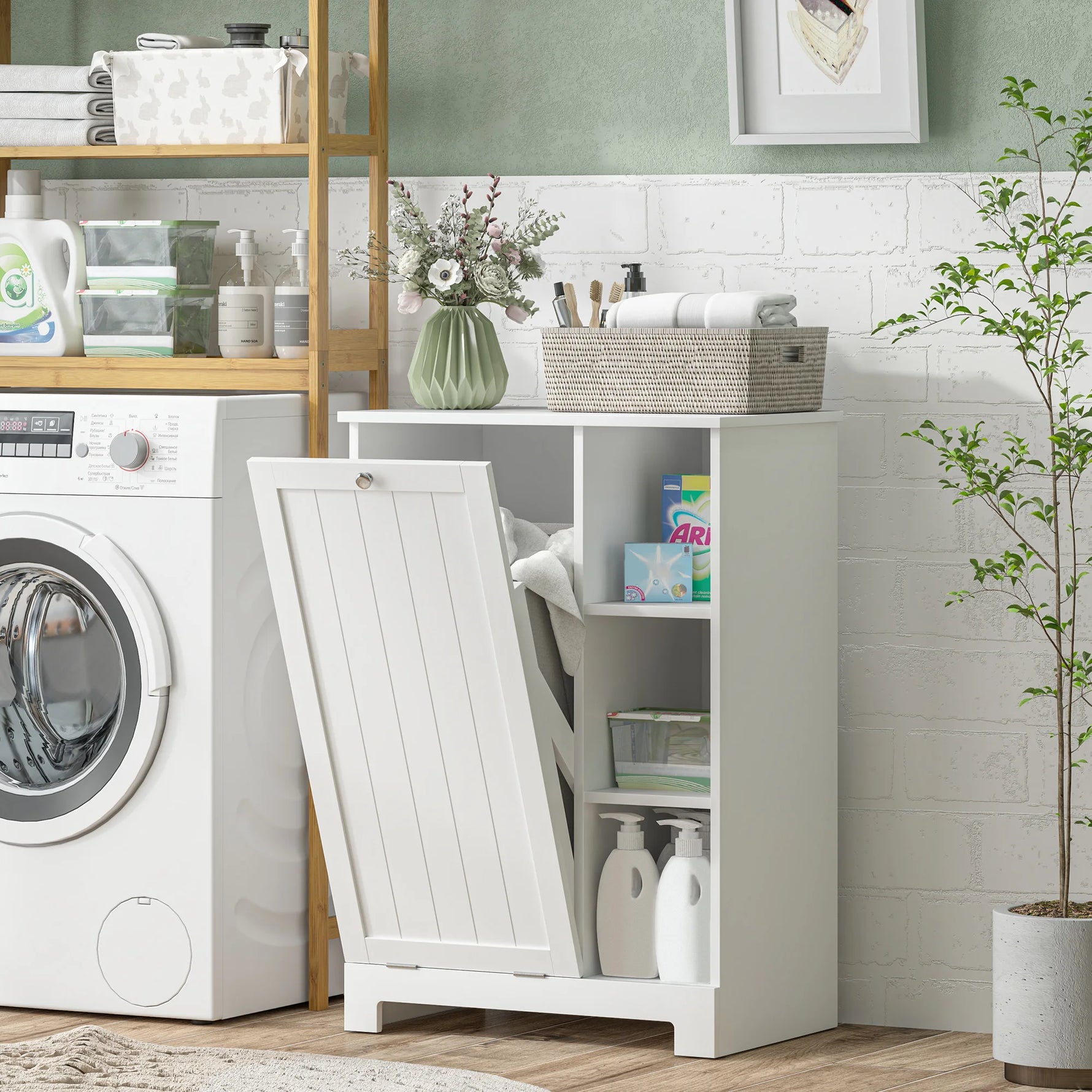 Armoire de salle de bain avec étagères réglables et finition élégante