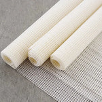 tapis anti dérapant blanc maille fine adhésif moderne intérieur yoga sol canapé