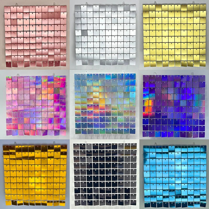 Arrière-plan photo avec panneau à paillettes pour anniversaire