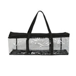 sac rangement dvd cd noir transparent pratique réutilisable écologique multifonctionnalités poignées zippable