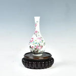 support bois gravé classique vase plante décoration intérieure plateau simple autonomeCJK