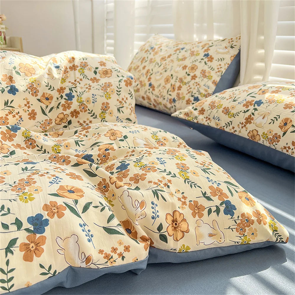 Motif floral discret sur la parure de lit - style moderne et élégant