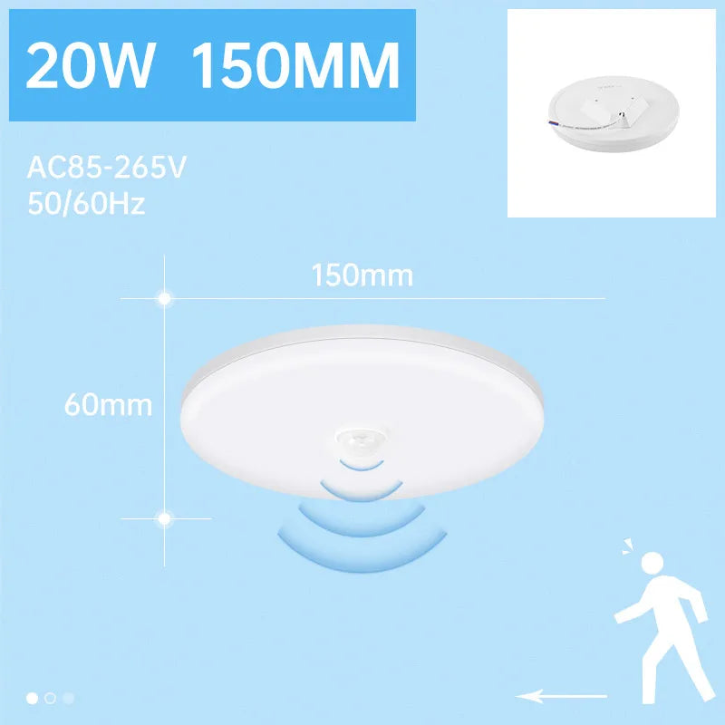 lampe led moderne 20w 30w ip65 détecteur mouvement étanche 220v