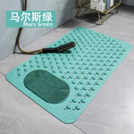 tapis bain antidérapant texturé boutons abrasive moderne bleu vert rose