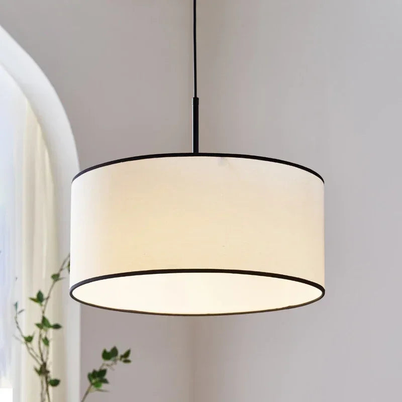 suspension lumineuse tissu blanc moderne chambre salon led 110 260v 3000k 6000k 2000 82000lm