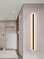 Vue de profil montrant la longueur de l'applique murale LED