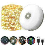 lampe camping guirlande led 10m rechargeable flexible aimant crochet typec