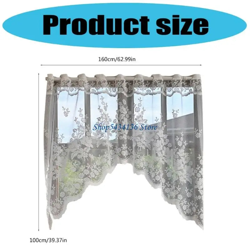 rideaux blancs motifs floraux transparents romantique vintage salon chambre