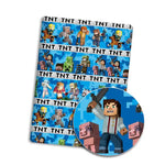 tapis souris pixel art minecraft steve creeper enderman rouge vert bleu