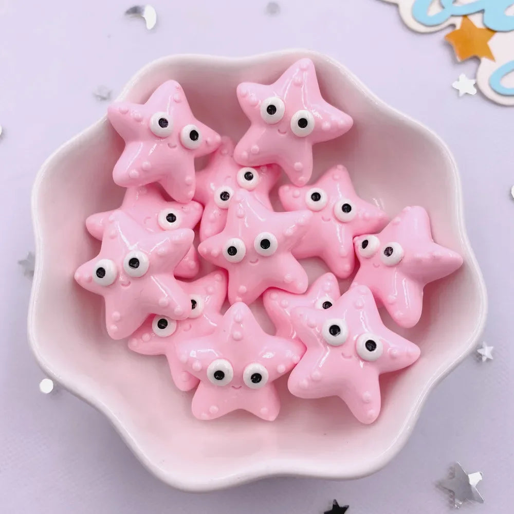 pendants animaux marins résine cartoon bleu vert rose poisson tortue crabe