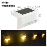 éclairage solaire moderne escalier autoinstallation led panneau solaire adhésif noir blanc lumineux minimaliste