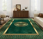 tapis moderne géométrique noir lignes or salon chambre extérieur 160cm 120cm polyester polypropylène aubusson