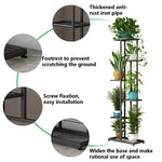étagère plantes niveaux métal vis fixation moderne minimaliste balcon jardinDecoration