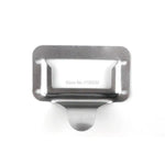 support fixation moderne argenté plat lisse opacité rectangle métal