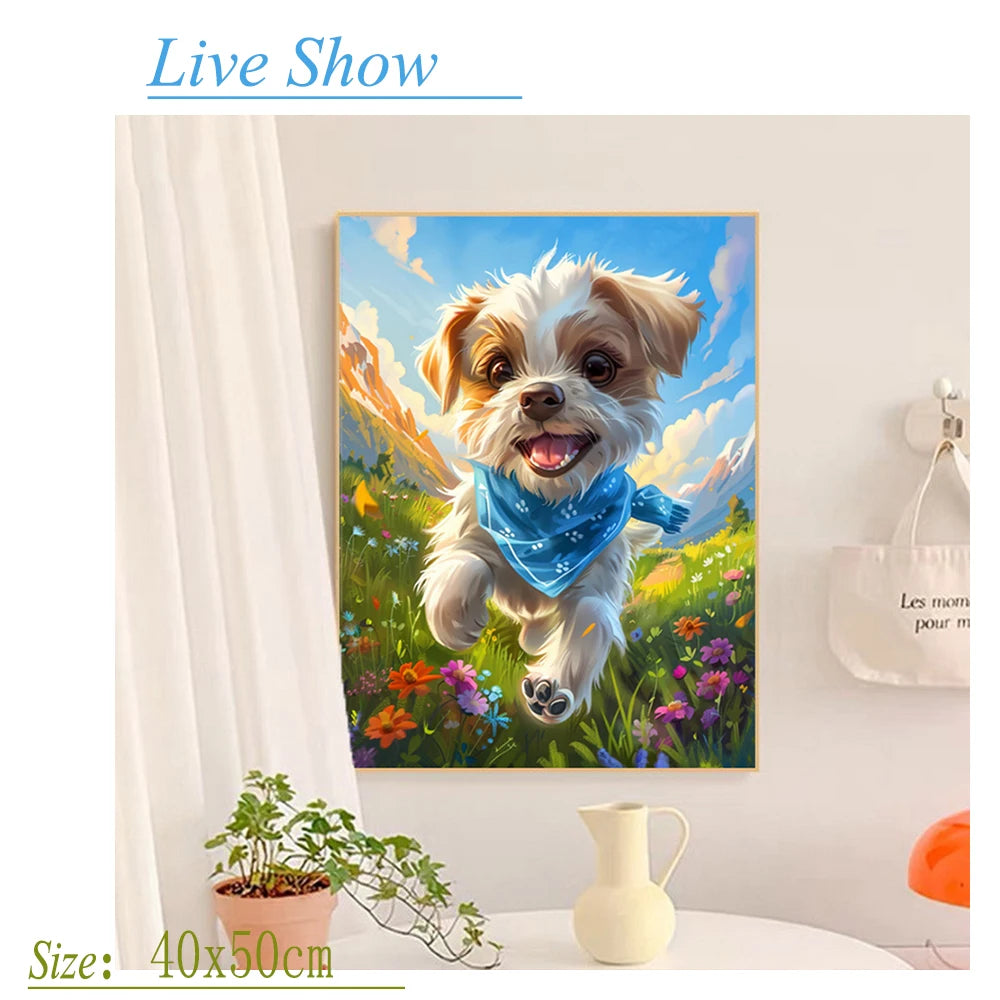 kit peinture numéros toile personnalisée portrait paysage cadeau décoration maison adulte