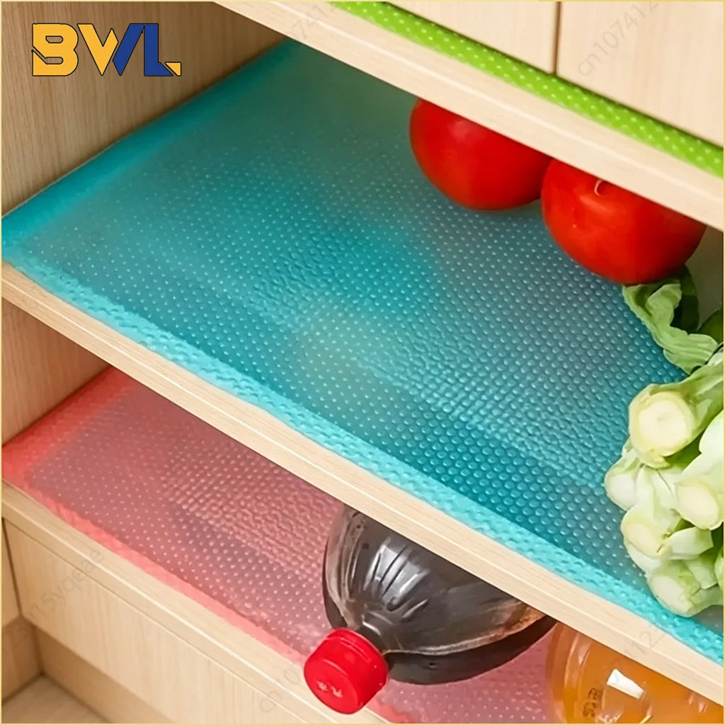 tapis protection eva impermeable lavable anti moisissure cuisine moderne vert bleu rouge points alveoles