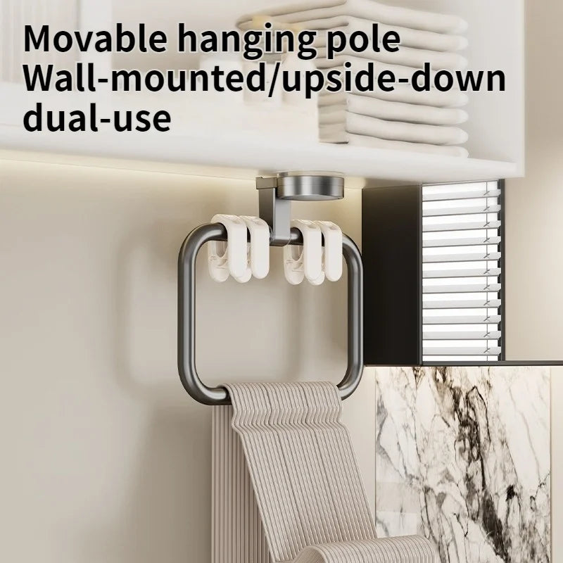 porte serviettes mural gris lisse adhésif moderne salle bain organisateur fixe serviettes