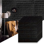 panneaux decoratifs murals adhésifs brique gris modernes résistants eau pieces decoratives