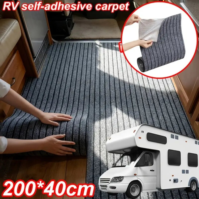 tapis auto adhésif gris foncé beige lignes verticales moderne minimaliste facile nettoyer 200 40