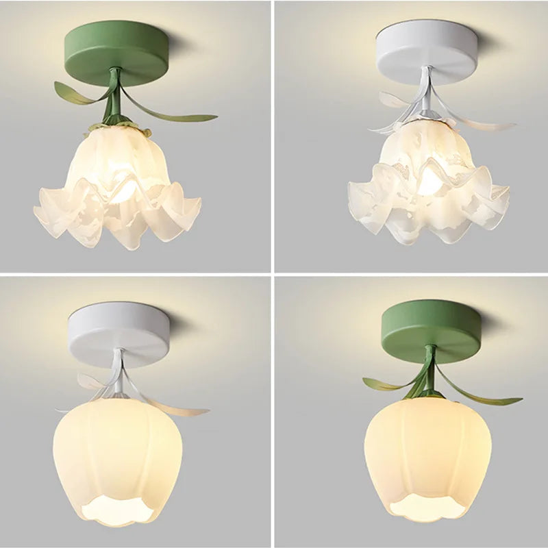 Lampe moderne blanc vert papillons ruban éclairage quotidien facile ampoules led