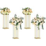 supports fleurs or modernes élégants décoration événement mariage party decorative flower holder centrois table