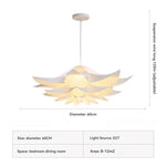 suspension lumineuse moderne blanc forme organique salon restaurant chambre principal