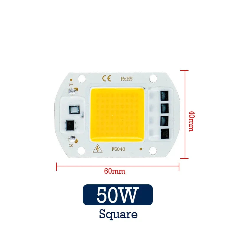 ampoule led chip 10w 20w 30w 50w cold warm white ic intelligent diy éclairageextérieur