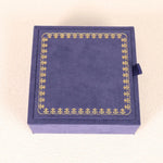 boîtes bijoux velours blanc classiques clips fermeture rangement colliers boucles d'oreilles bagues