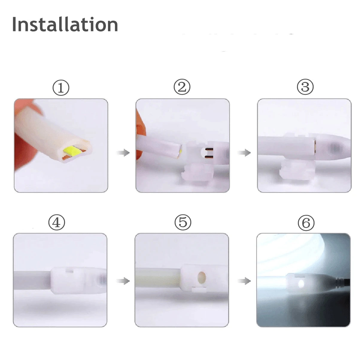 alimentation led cob 220v prise eu interrupteur on off dimmable moderne adhésif blanc