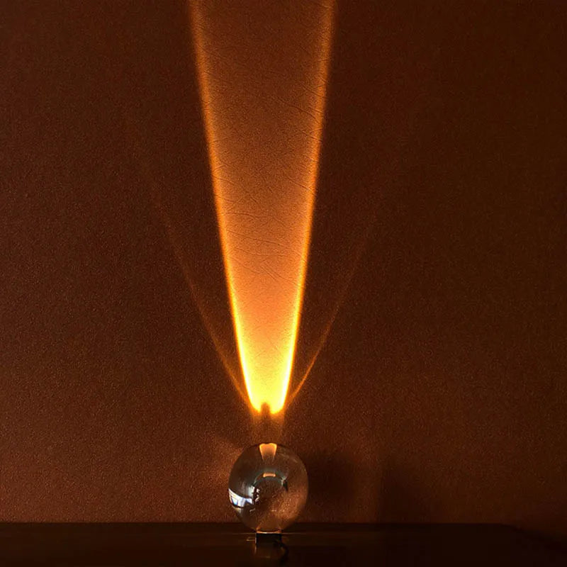 Lampe de table moderne œil du ciel sur table de nuit dans une chambre